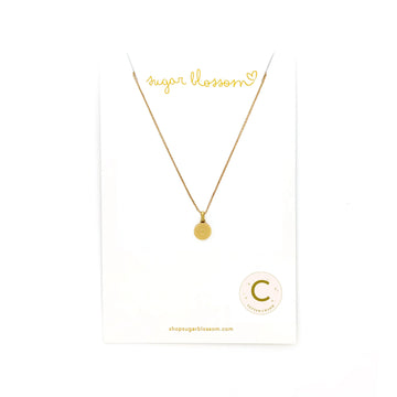 Engraved Initial Necklace